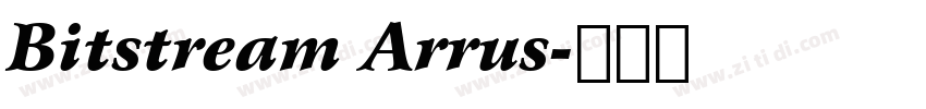Bitstream Arrus字体转换